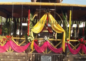 साईं मंदिर की नवनिर्मित यज्ञ शाला में हुआ हवन-पूजन