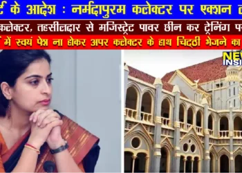 हाईकोर्ट के आदेश- नर्मदापुरम कलेक्टर पर एक्शन लीजिए