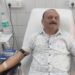 नेताजी सुभाष चन्द्र बोस की पुण्यतिथि पर पत्रकार अरविंद जैन दीपू ने किया रक्तदान