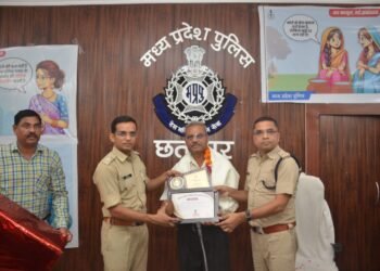 SP अगम जैन द्वारा पुलिस सेवा से सेवानिवृत्ति हुए 7 पुलिस अधिकारियों को किया गया सम्मानित