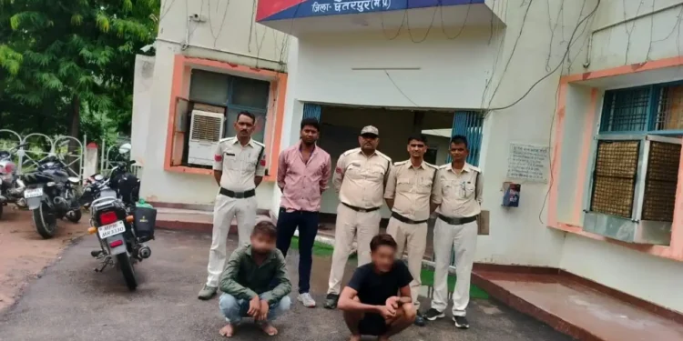 अवैध वसूली, मारपीट के प्रकरण के दो आरोपी 24 घंटे के अंदर गिरफ्तार