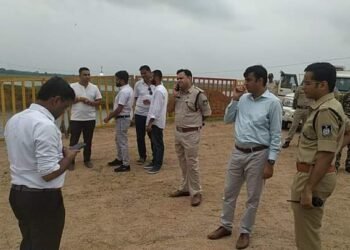 कलेक्टर-एसपी ने गणेश मूर्ति विसर्जन स्थल बूढ़ा बांध का किया निरीक्षण